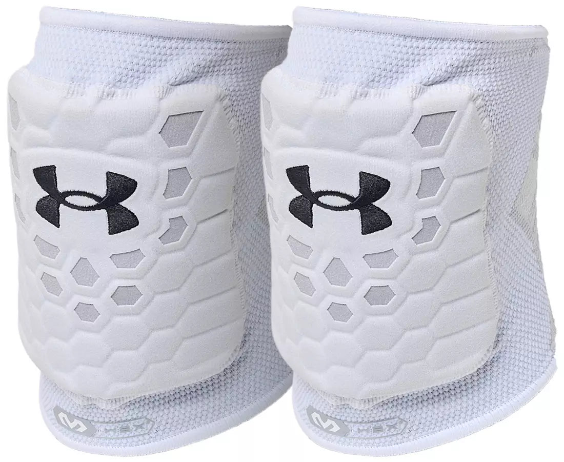 UA Strive 4 Knee Pads blancas